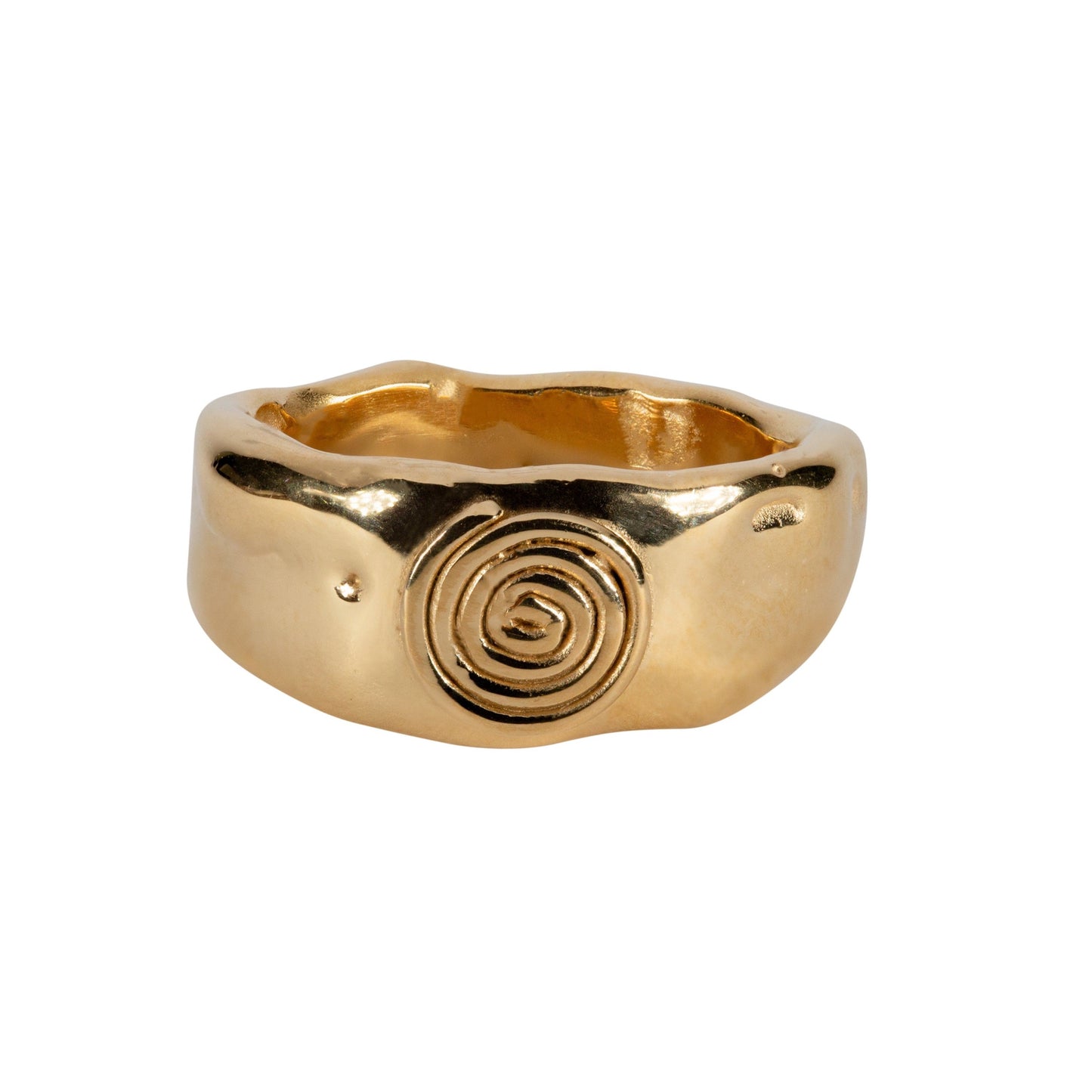 Chunky Spiral Ring Gold Vermeil