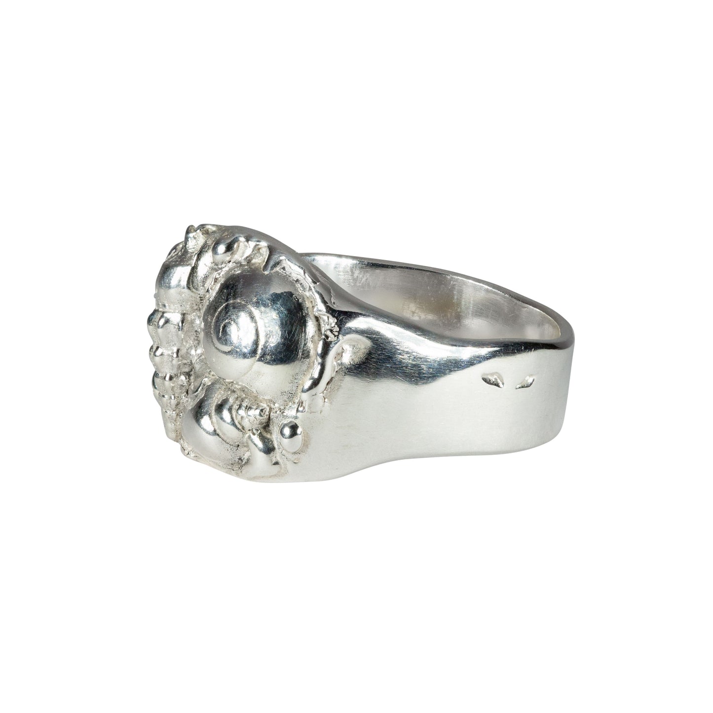 Silver shell ring