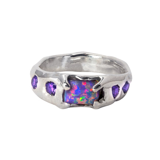 Lavender Opal Ring