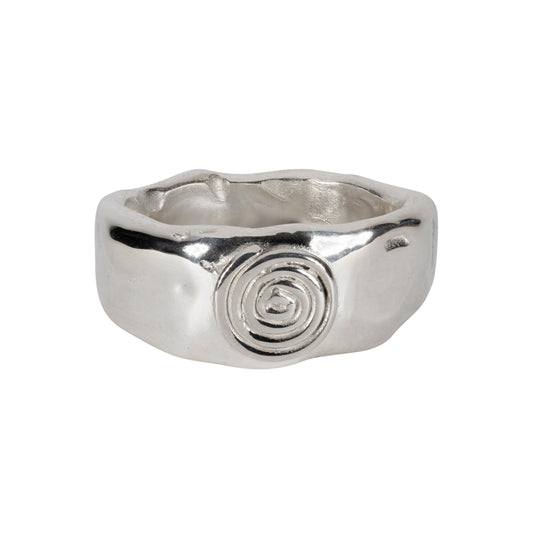 Chunky Spiral Ring Silver