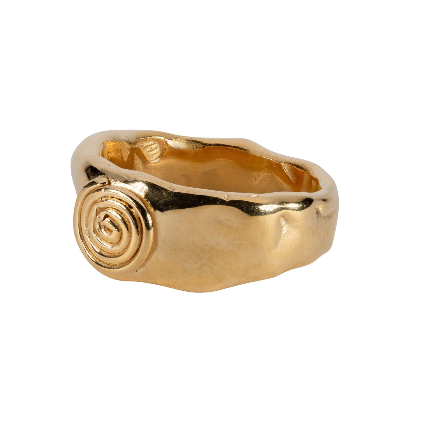 Chunky Spiral Ring Gold Vermeil
