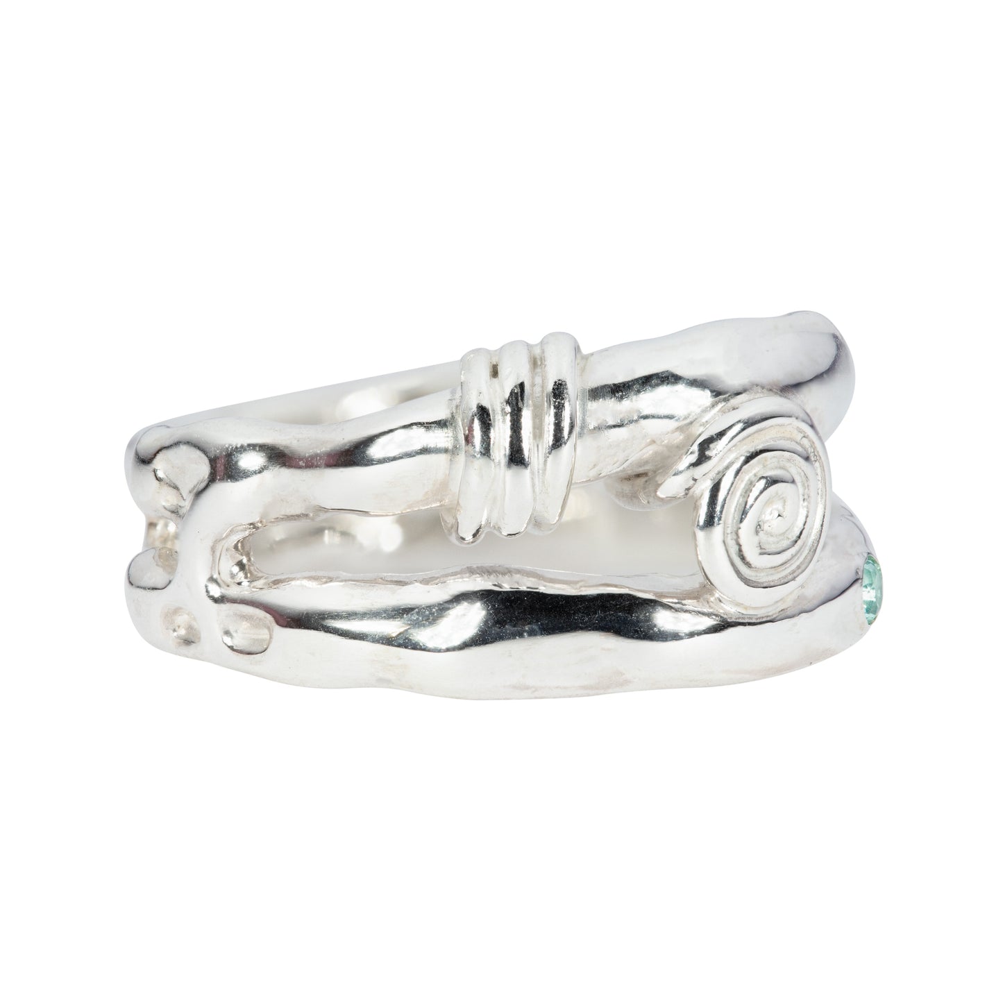 Emerald Spiral Flux Ring