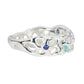 Sapphire, Diamond, and Topaz Vine Ring