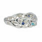 Sapphire, Diamond, and Topaz Vine Ring