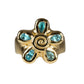 Topaz Spiral Flower Ring