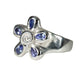 Tanzanite Spiral Flower Ring