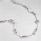 Silver beaded necklace No•1