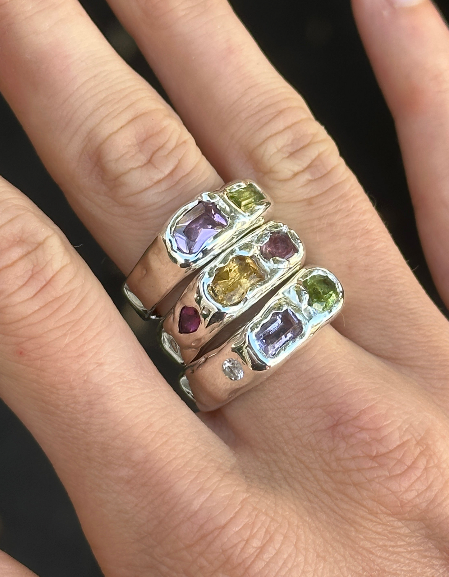 Green & Purple Honey Ring